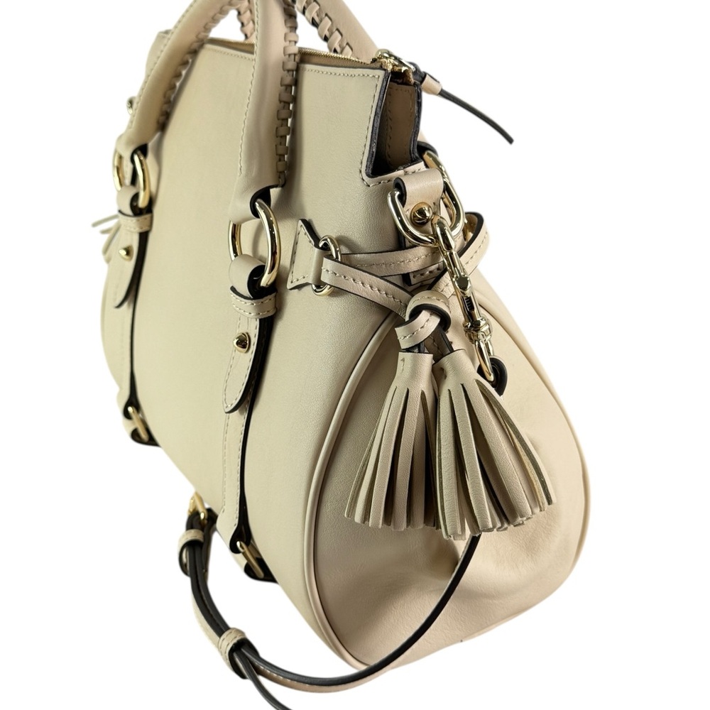 Dooney & Bourke Tan Leather Shoulder Bag - Picture 2 of 13